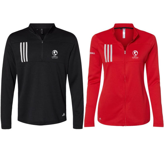 G7 Adidas 3-Stripes Double Knit Quarter-Zip Pullover