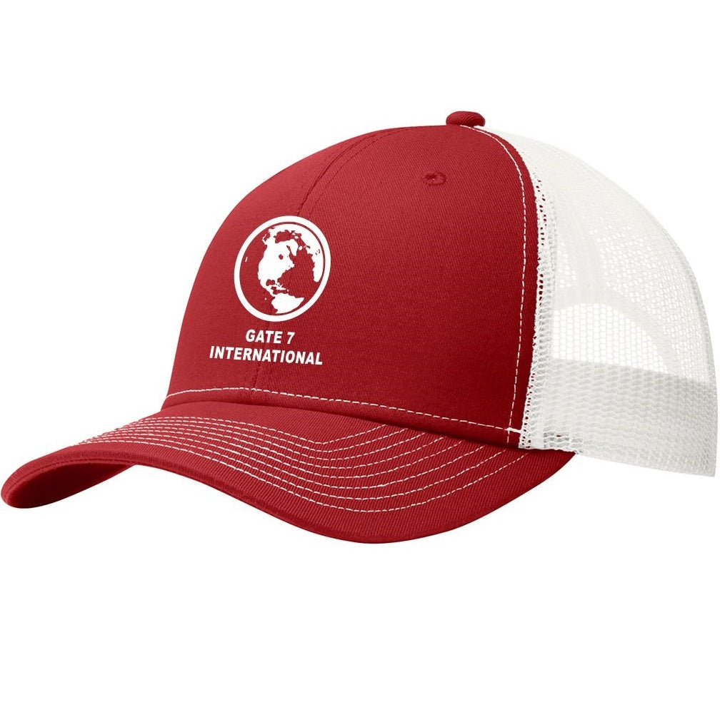 G7 Trucker Cap - Flame Red/White